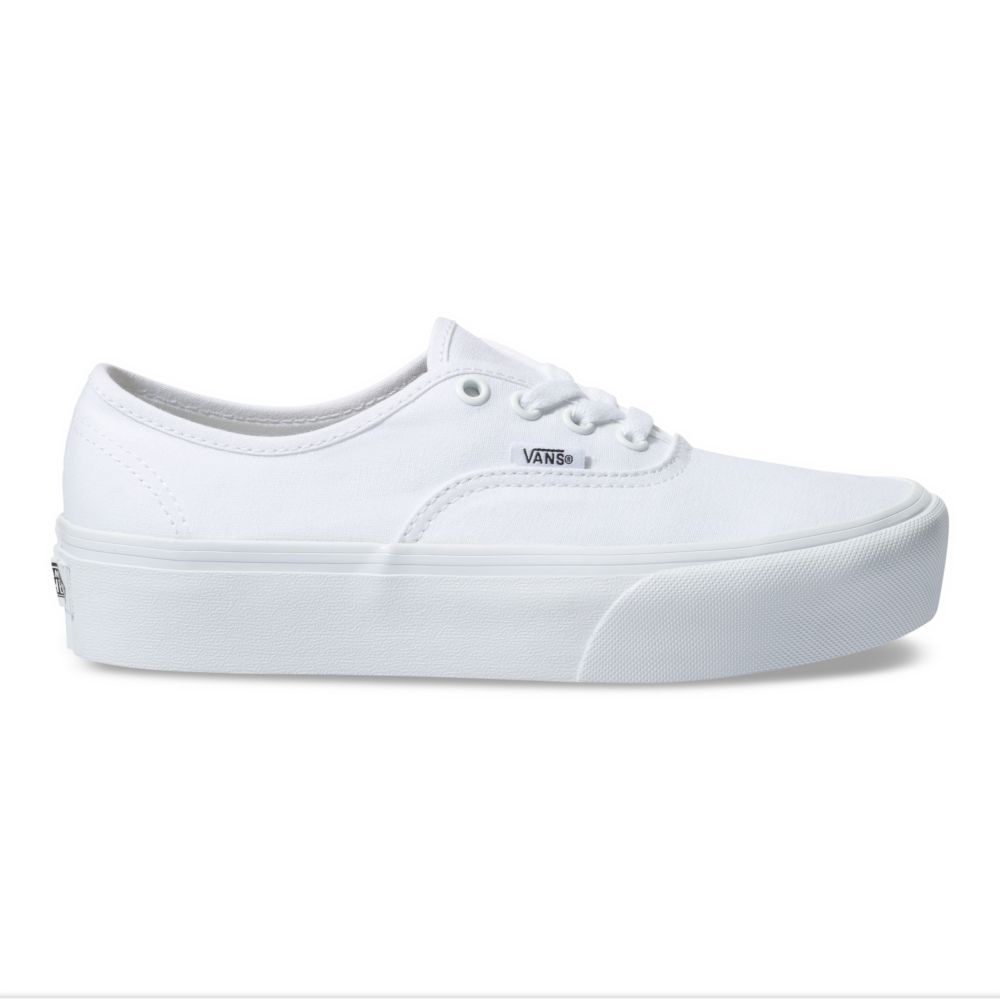 Dámské Classic Vans Authentic Platformy 2.0 Bílé | LC3145209