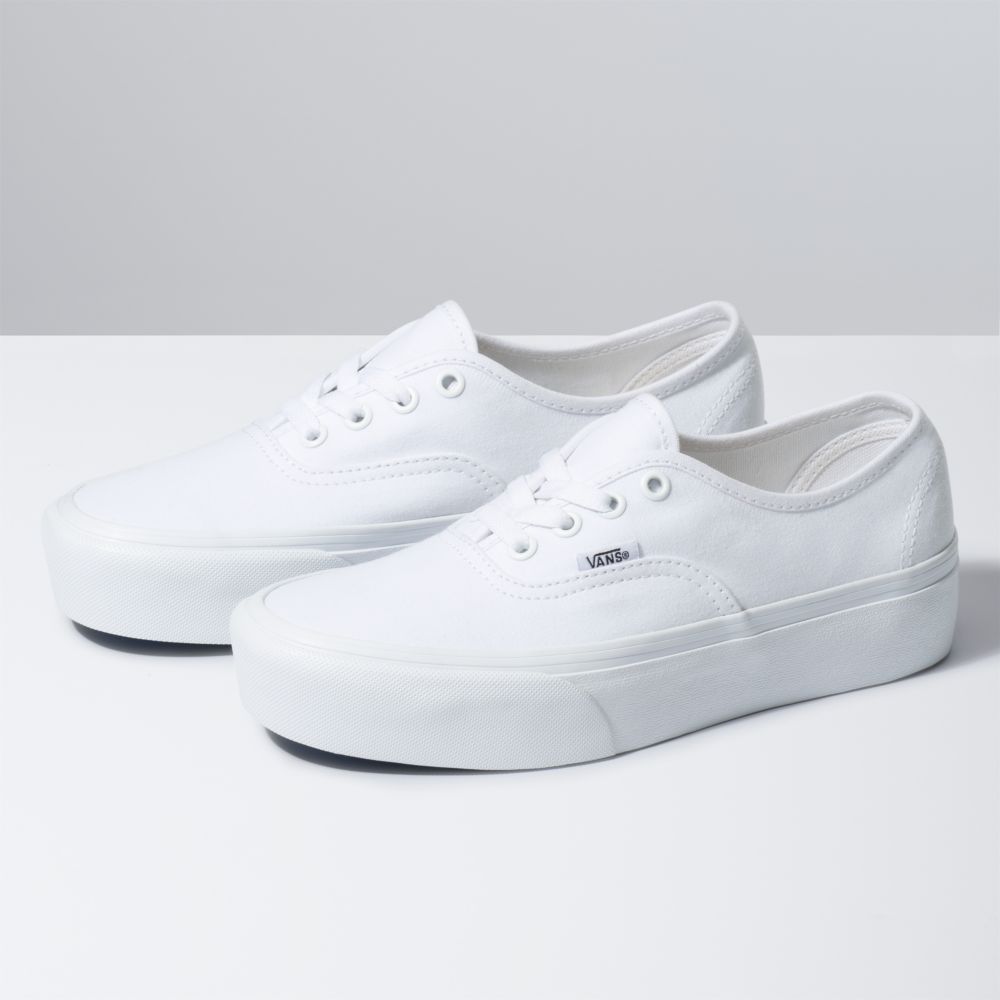 Dámské Classic Vans Authentic Platformy 2.0 Bílé | LC3145209