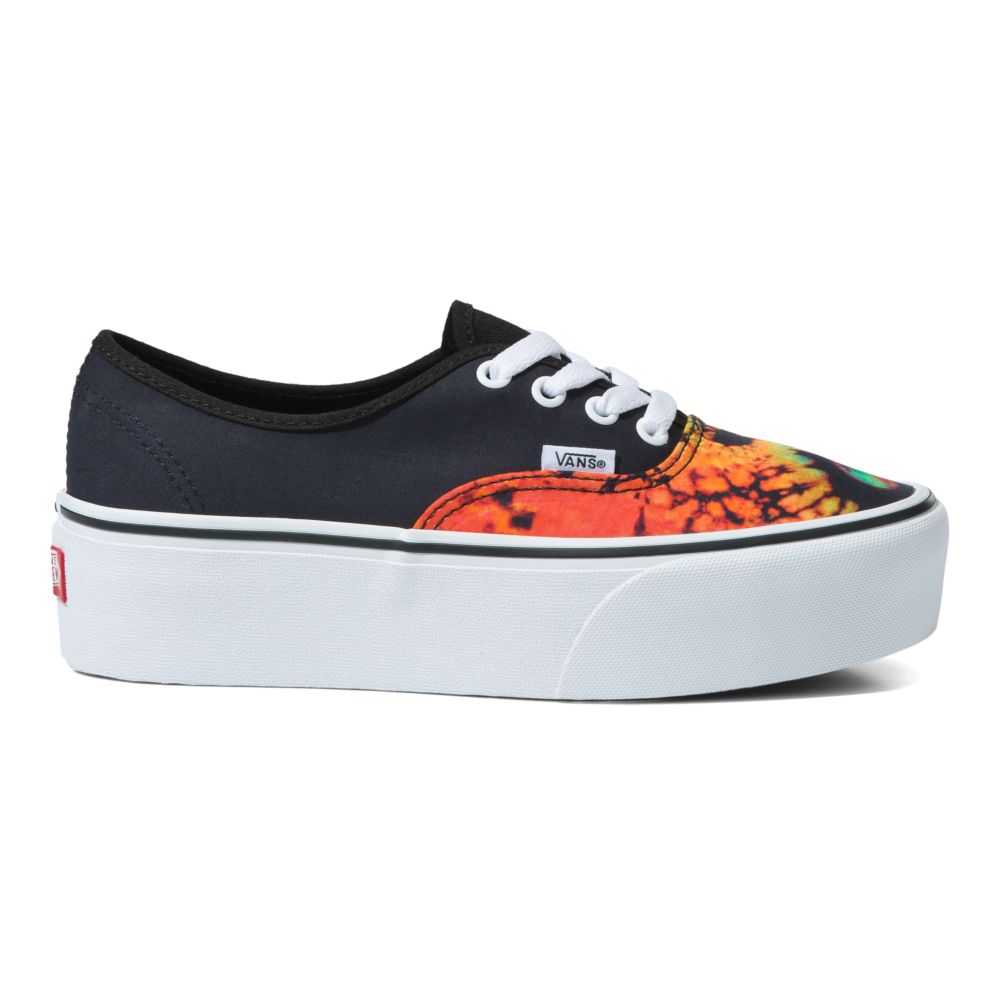 Dámské Classic Vans Authentic Stackform Černé Viacfarebný | SB6042581