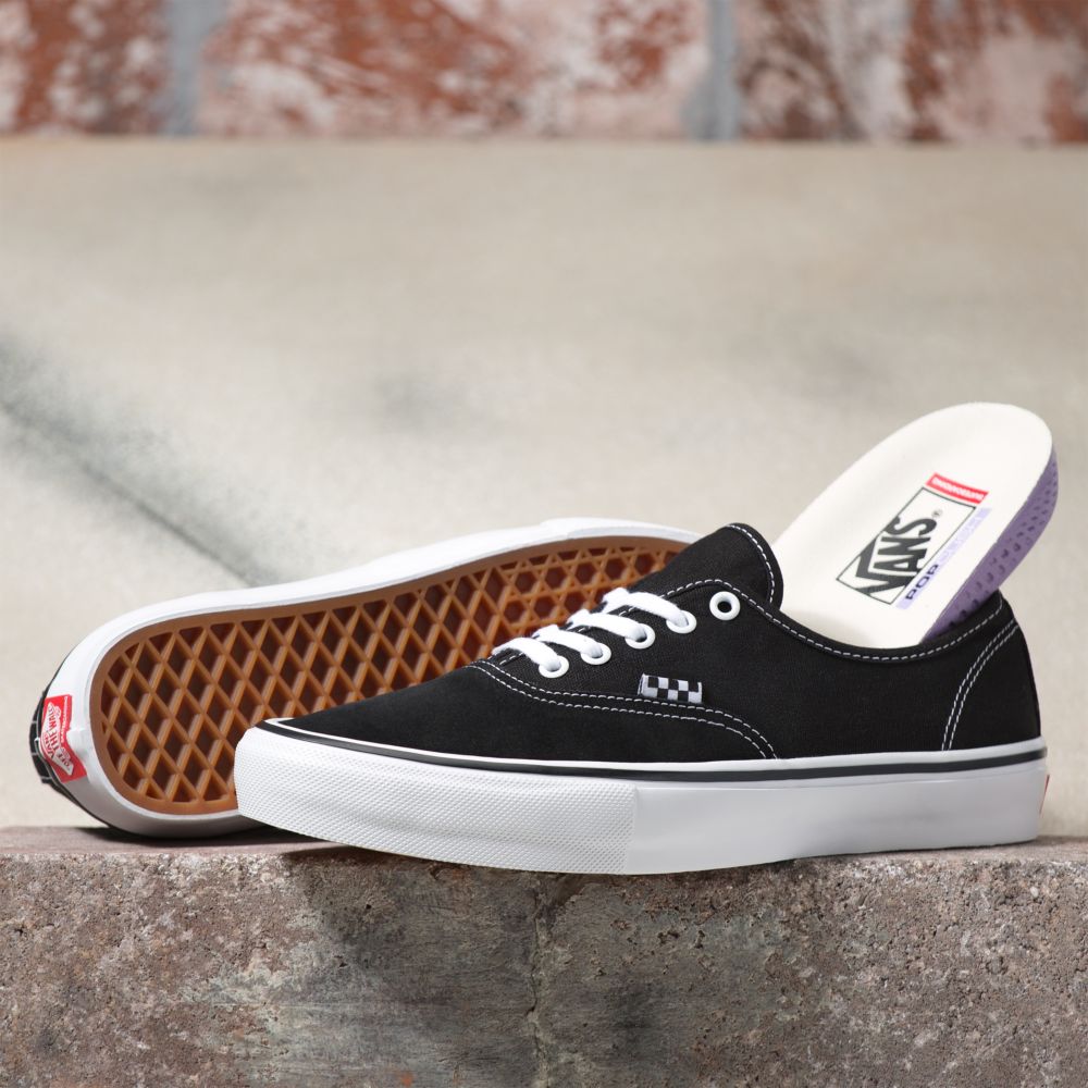 Dámské Classic Vans Authentic Černé Bílé | QC9867014