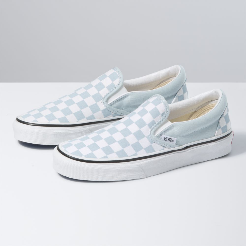 Dámské Classic Vans Checkerboard Blankyt Bílé | HL7348501