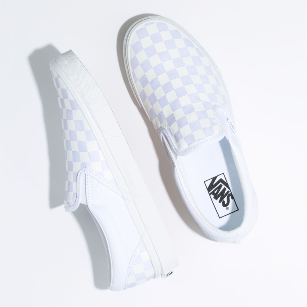 Dámské Classic Vans Checkerboard Bílé Bílé | RG6084739