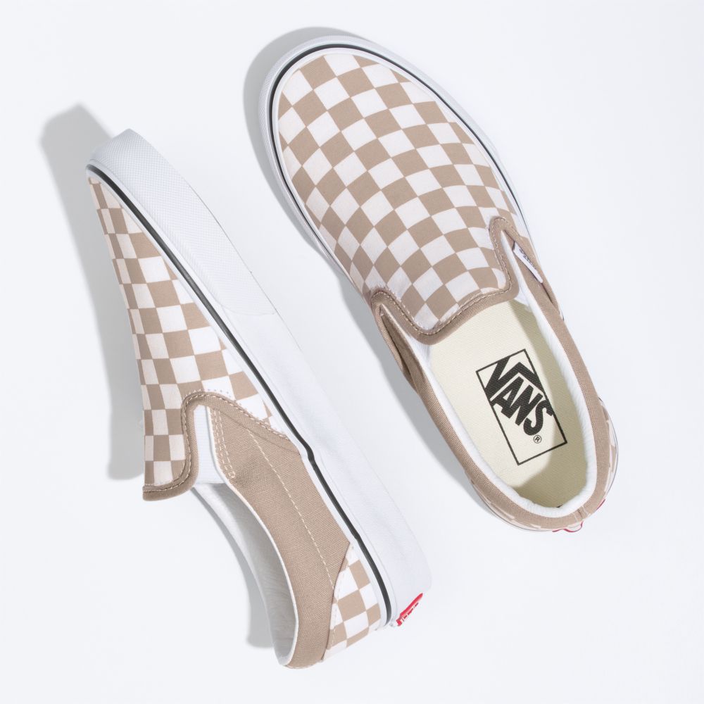 Dámské Classic Vans Checkerboard Classic Bílé | SR1793065