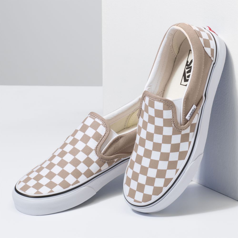 Dámské Classic Vans Checkerboard Classic Bílé | SR1793065