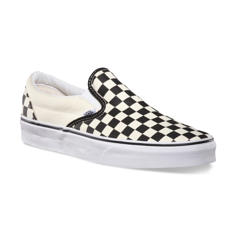 Dámské Classic Vans Checkerboard Černé Bílé | IX3519067