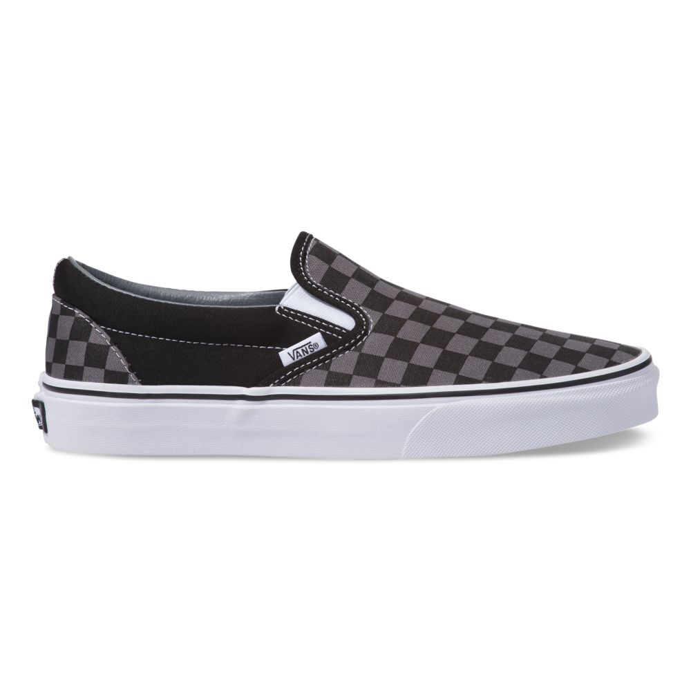 Dámské Classic Vans Checkerboard Černé Blankyt Šedé | KJ8790126