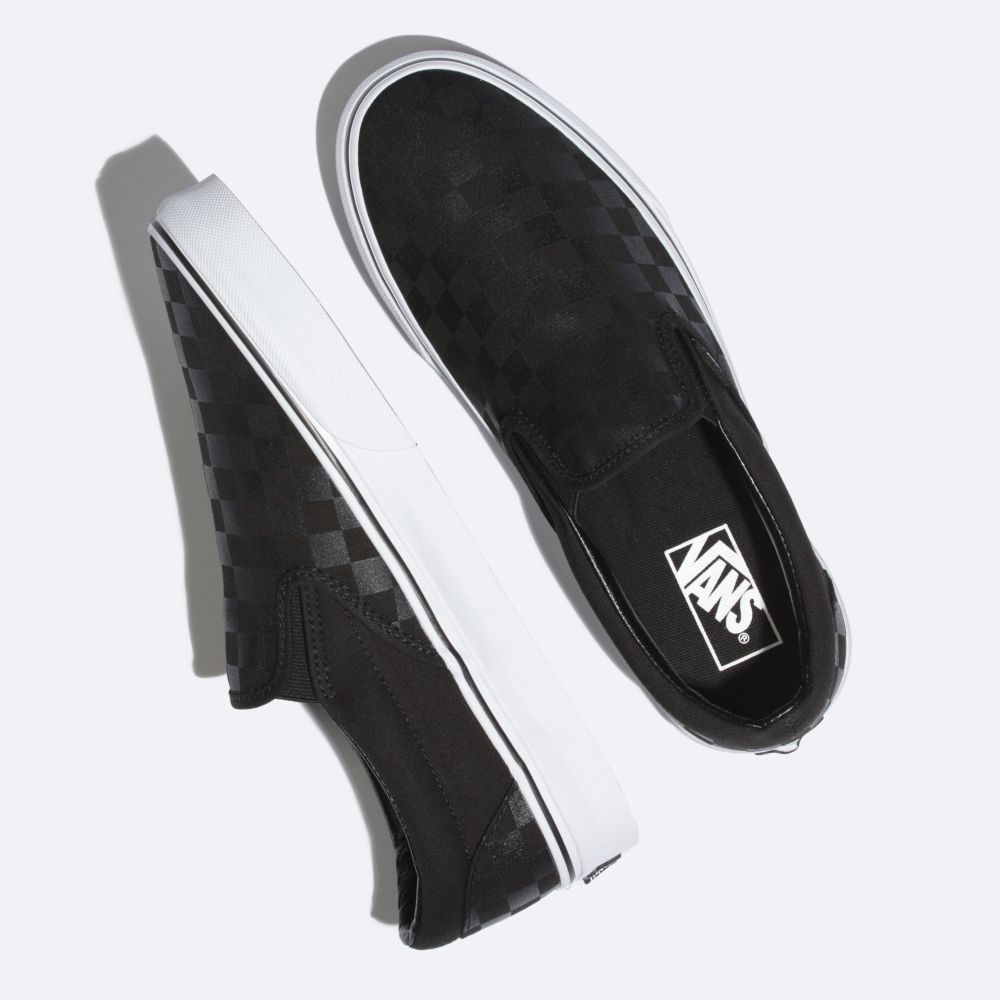 Dámské Classic Vans Checkerboard Černé Černé | RS9861237