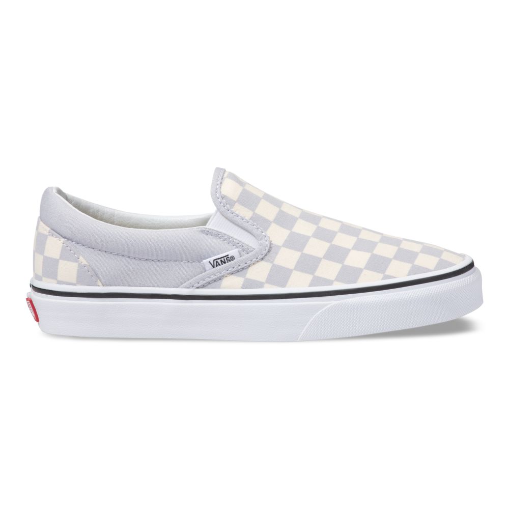 Dámské Classic Vans Checkerboard Šedé Bílé | KZ9207438