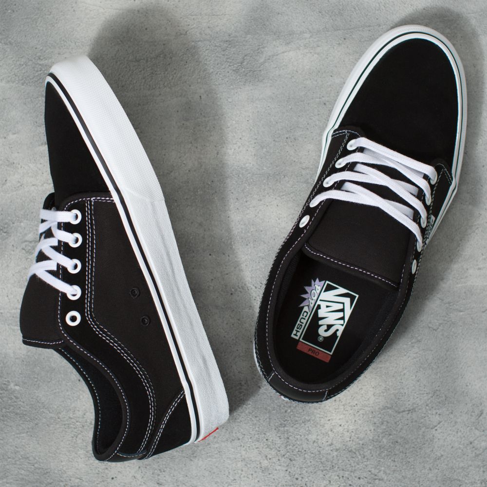 Dámské Classic Vans Chukka Low Černé Bílé | JD0641795