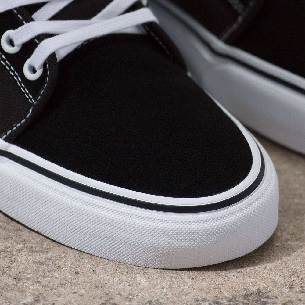 Dámské Classic Vans Chukka Low Černé Bílé | JD0641795