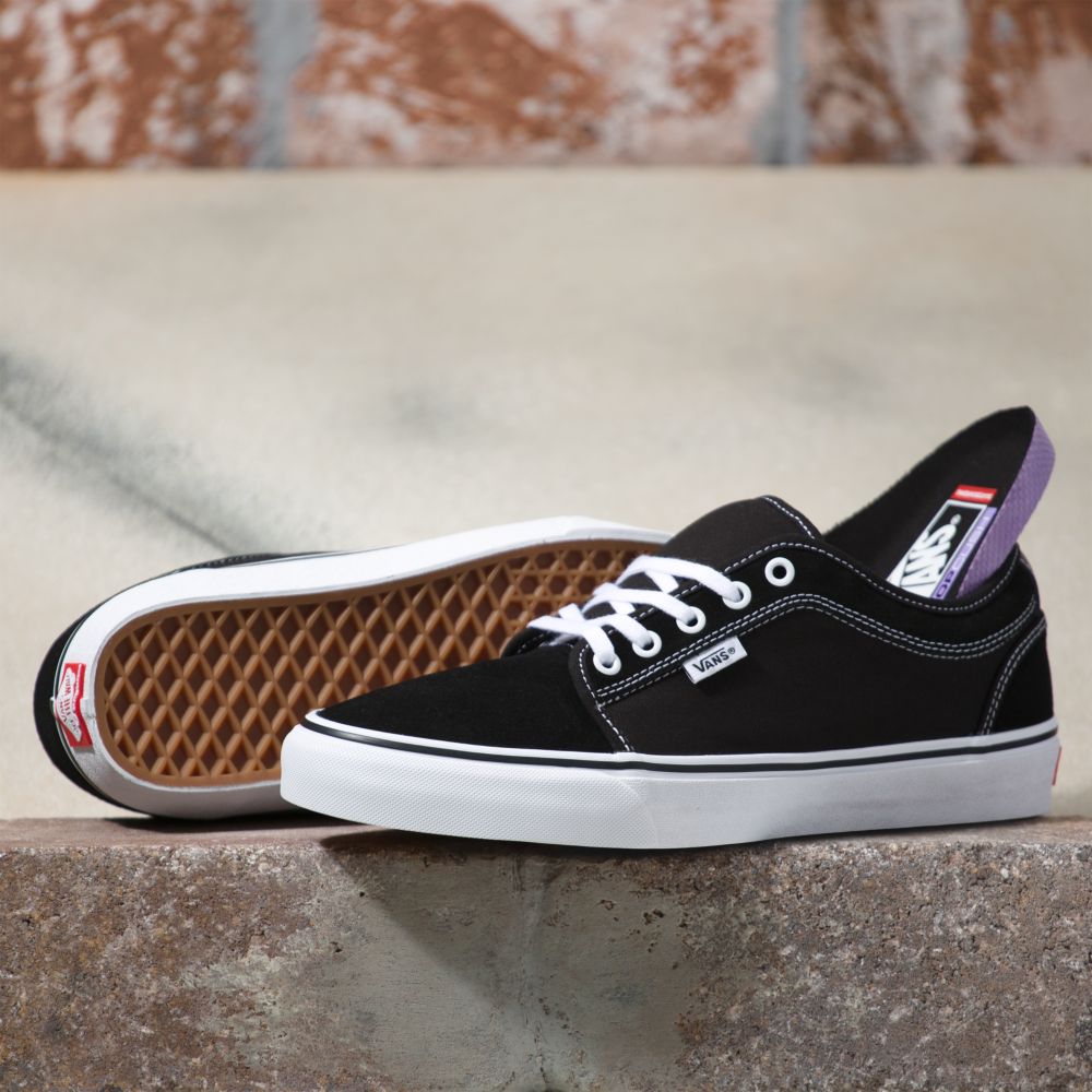 Dámské Classic Vans Chukka Low Černé Bílé | JD0641795