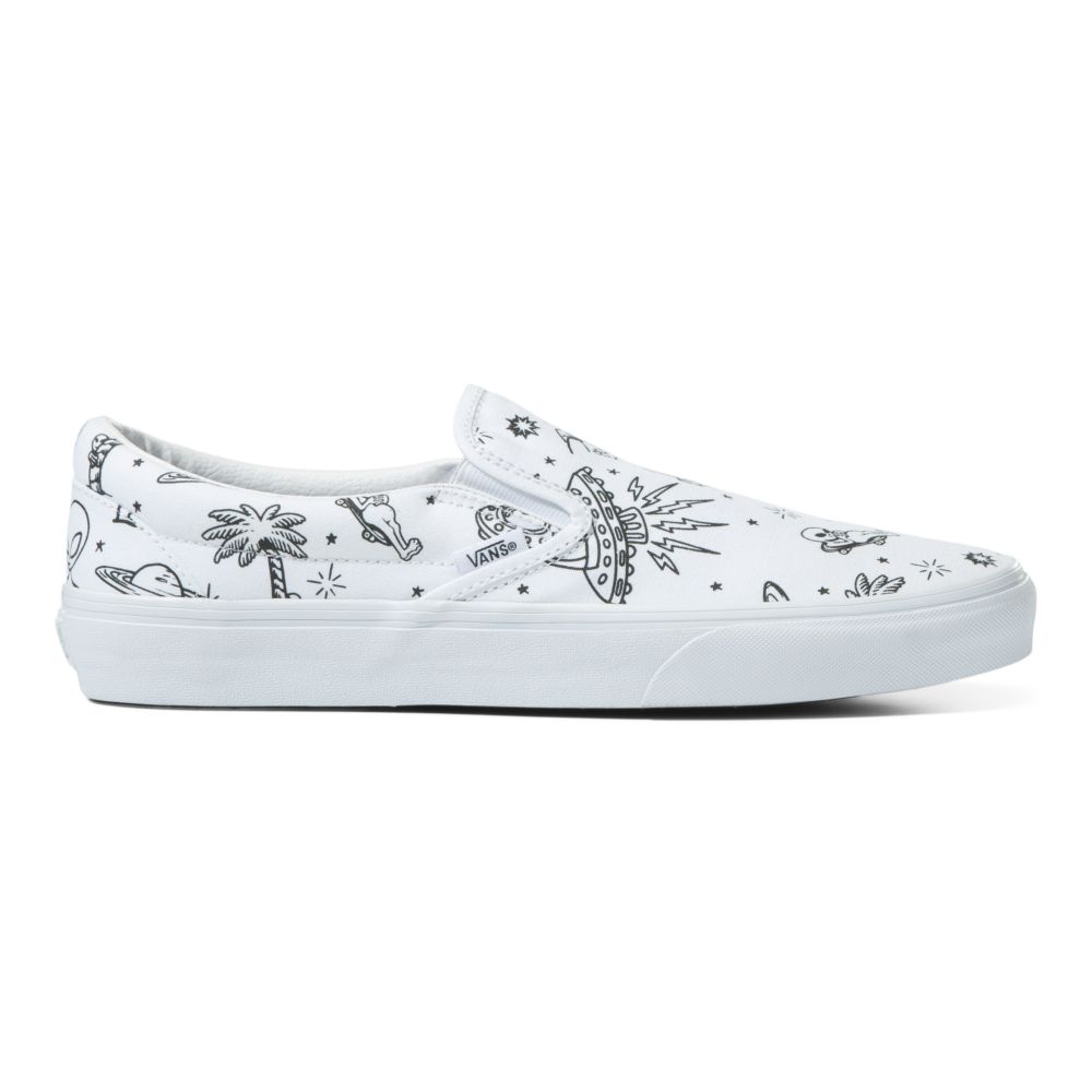 Dámské Classic Vans Classic Bílé Fialové | UL7561823