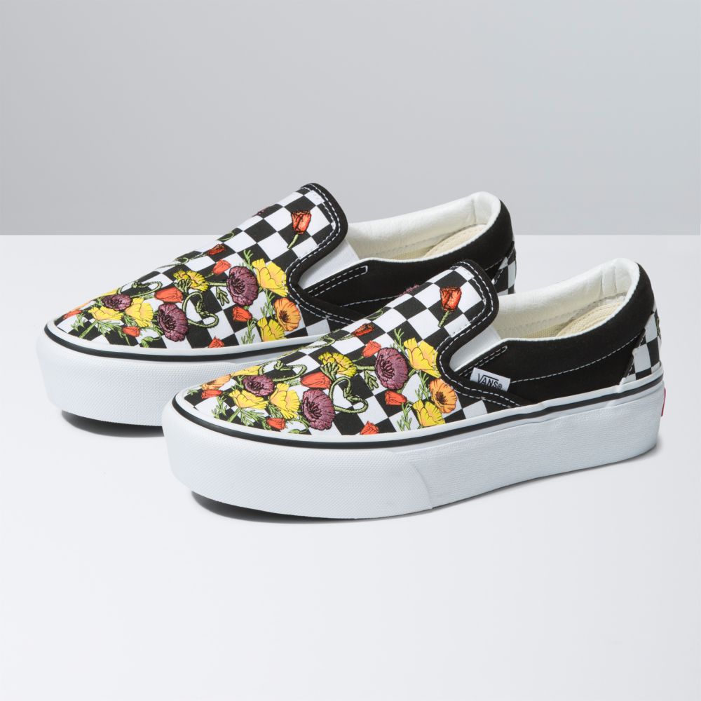 Dámské Classic Vans Classic Platformy Černé Viacfarebný | XN1325987