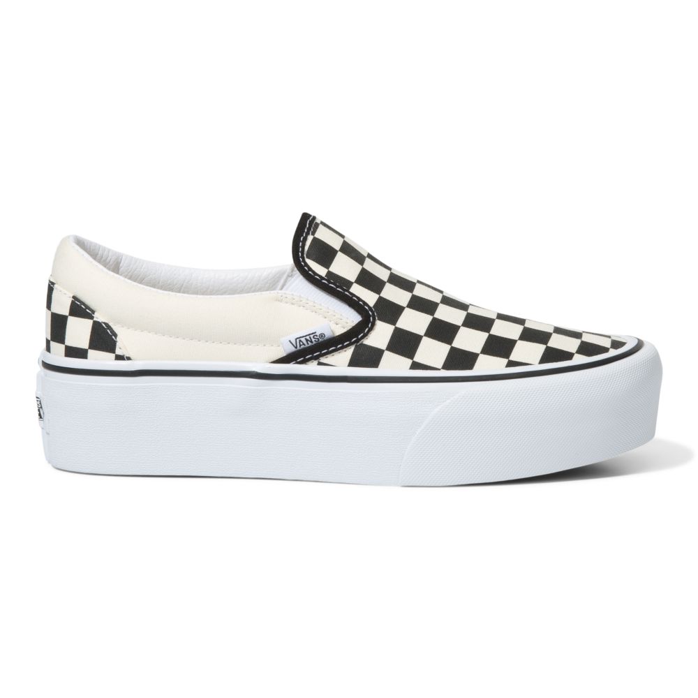 Dámské Classic Vans Classic Stackform Černé Bílé | GW1498206