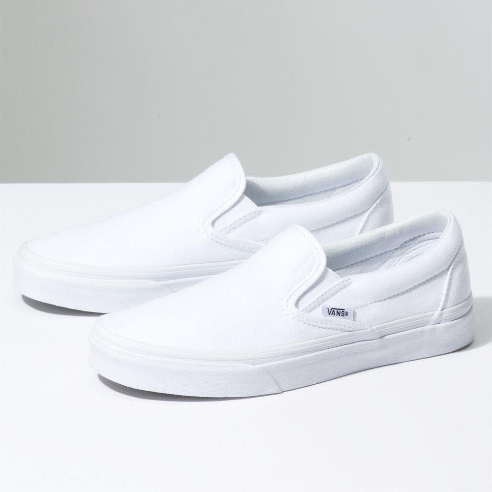 Dámské Classic Vans Classic Široké Bílé | RQ0349186