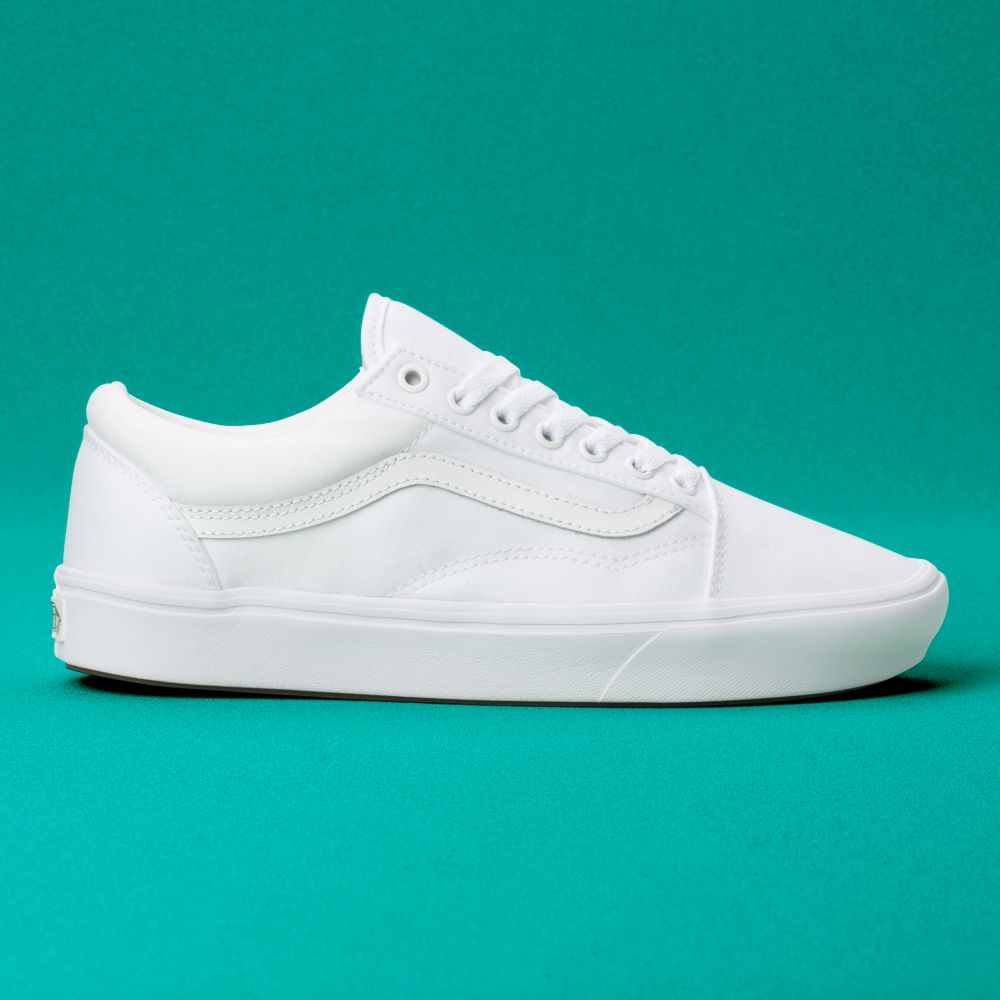 Dámské Classic Vans ComfyCush Old Skool Bílé Bílé | CD3019765