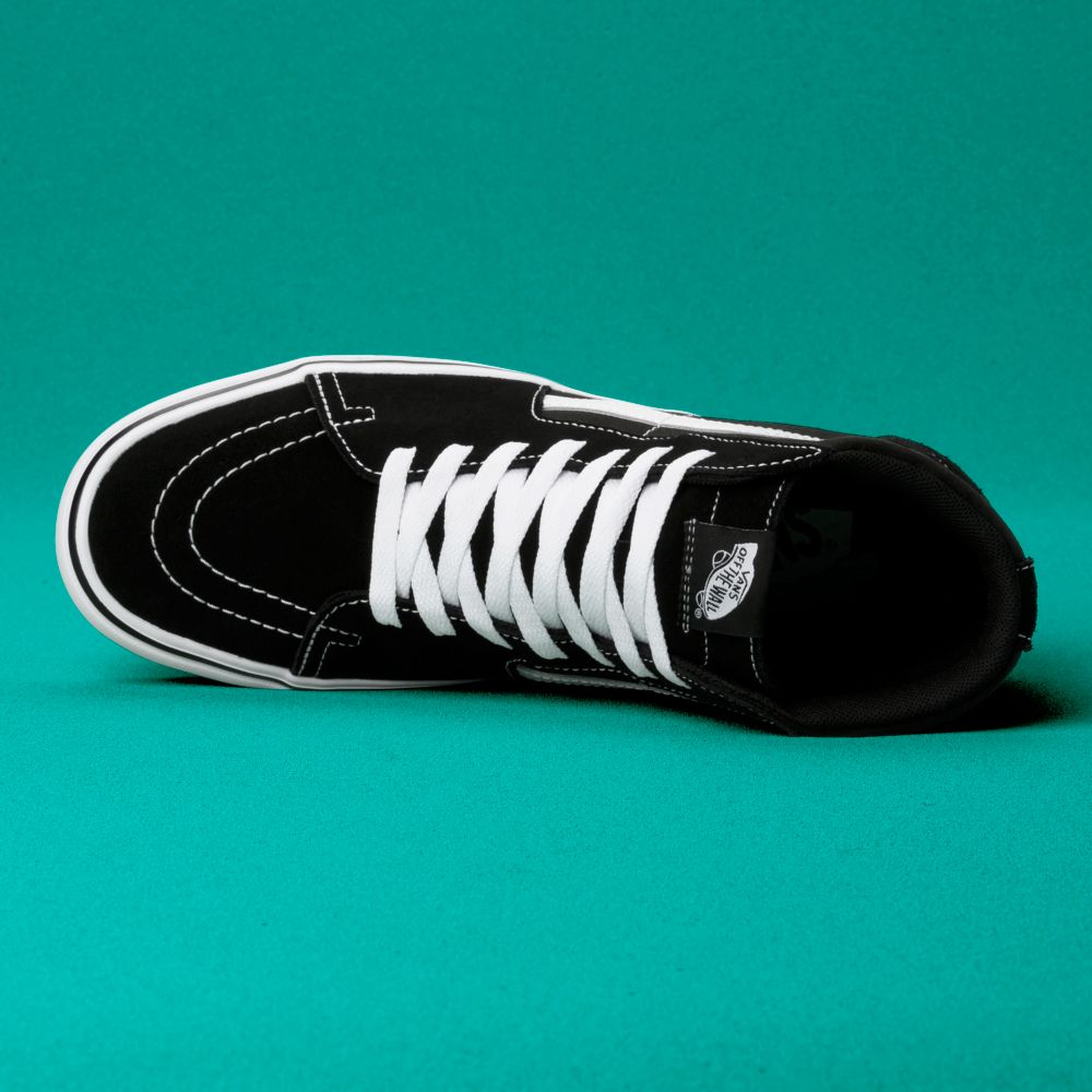 Dámské Classic Vans ComfyCush Sk8-Hi Černé Bílé | GI2095617