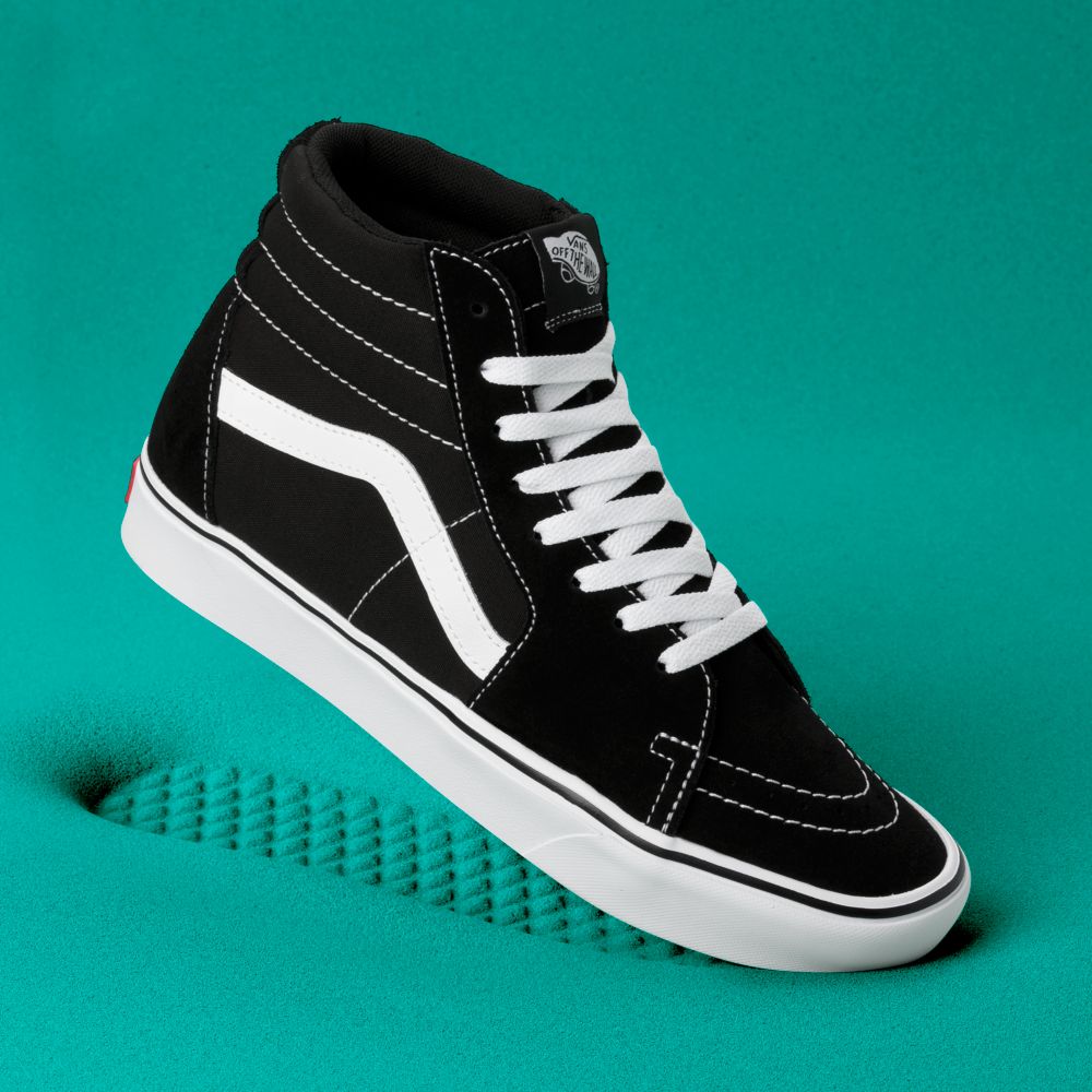 Dámské Classic Vans ComfyCush Sk8-Hi Černé Bílé | GI2095617