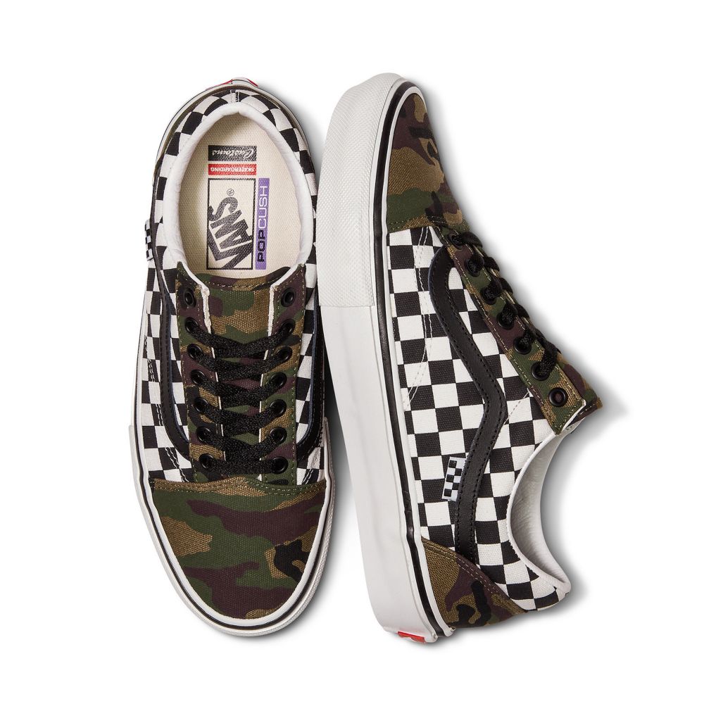 Dámské Classic Vans Customs Checkerboard Old Skool Viacfarebný | CB8642059