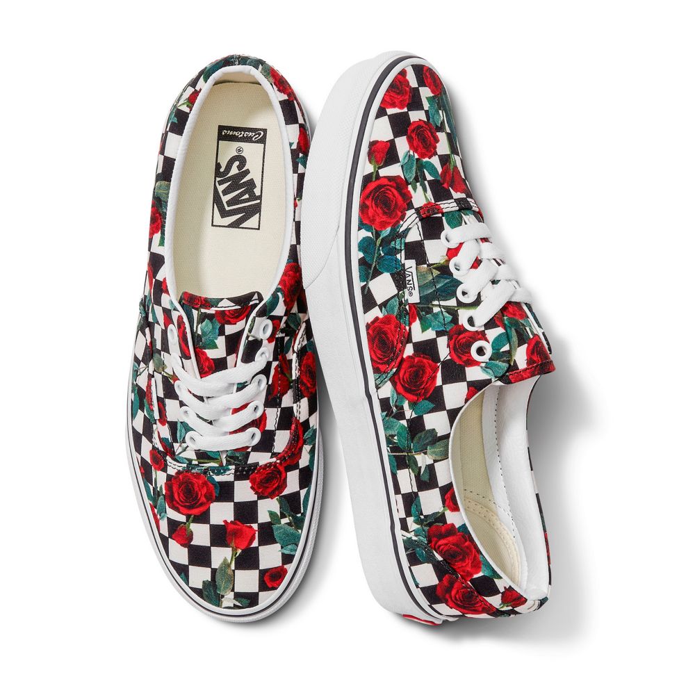 Dámské Classic Vans Customs Checkerboard Roses Era Viacfarebný | KF9357146