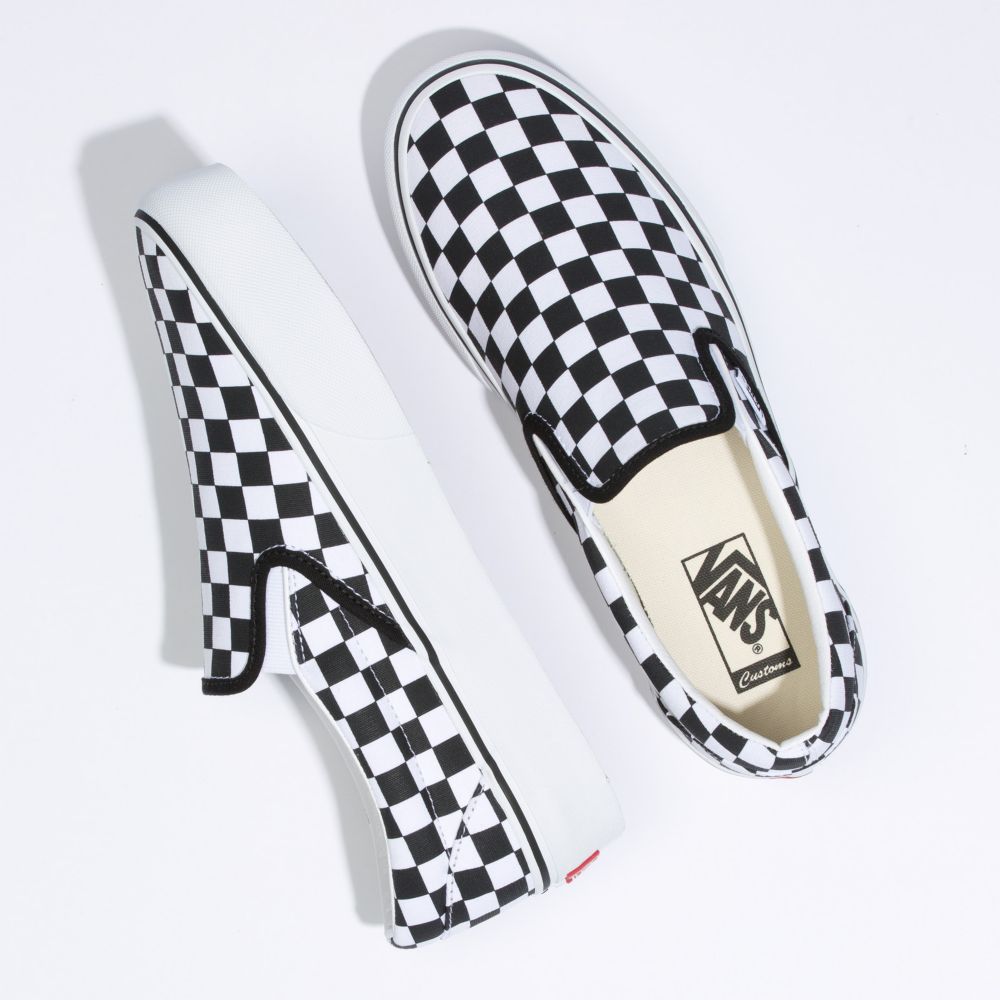 Dámské Classic Vans Customs Checkerboard Platformy Viacfarebný | VQ7043982