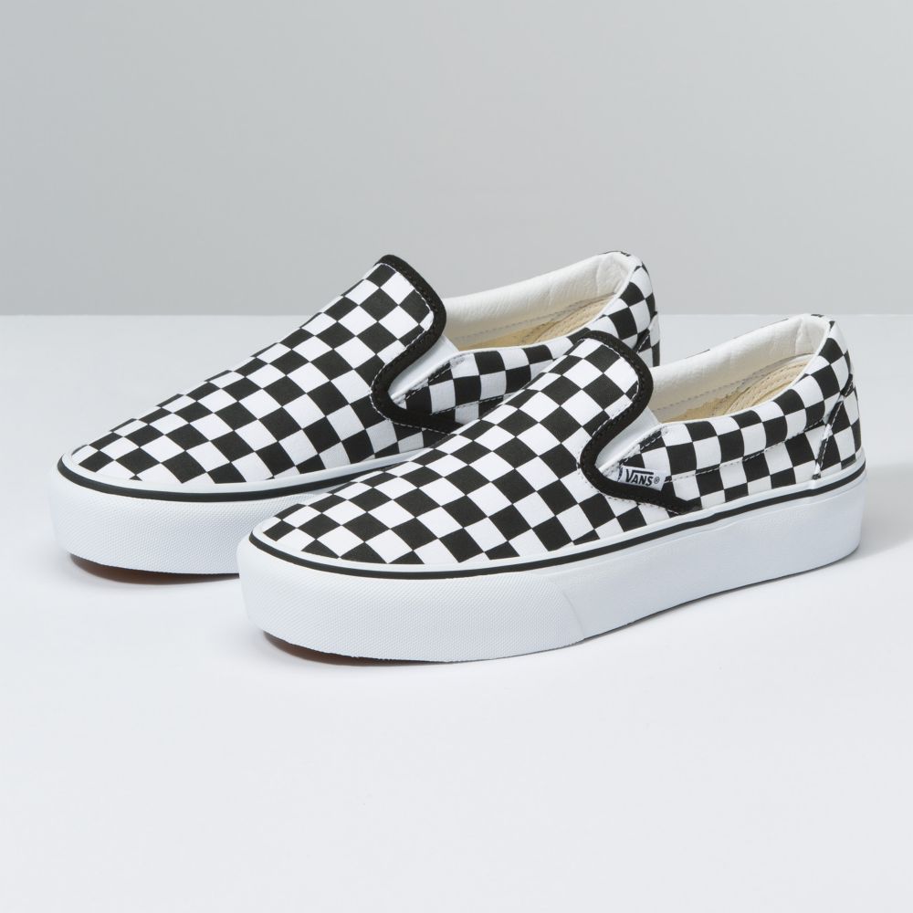 Dámské Classic Vans Customs Checkerboard Platformy Viacfarebný | VQ7043982