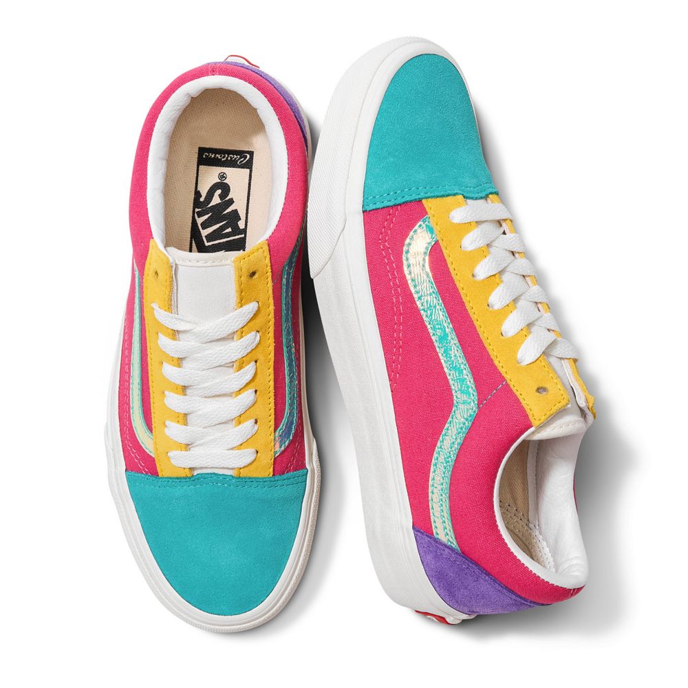 Dámské Classic Vans Customs Semišové Old Skool Viacfarebný | LY3894176