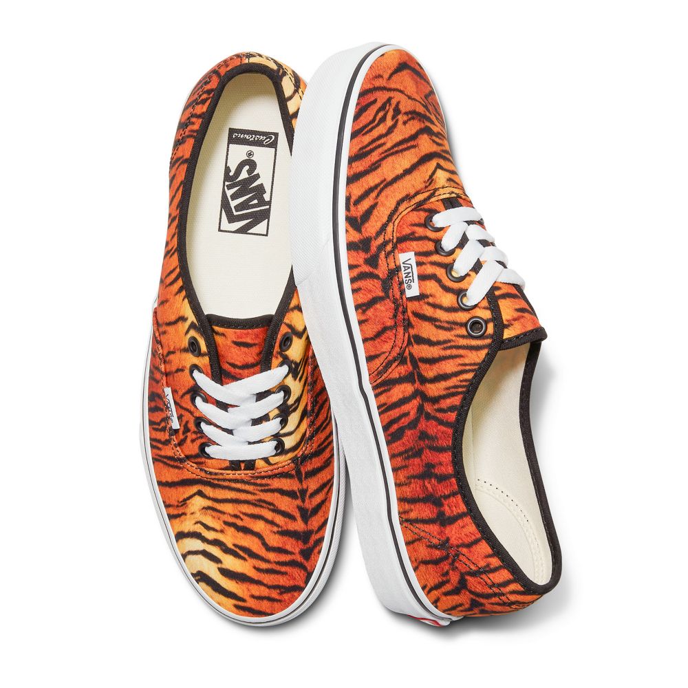 Dámské Classic Vans Customs Tiger Stripes Authentic Široké Viacfarebný | CN1730496