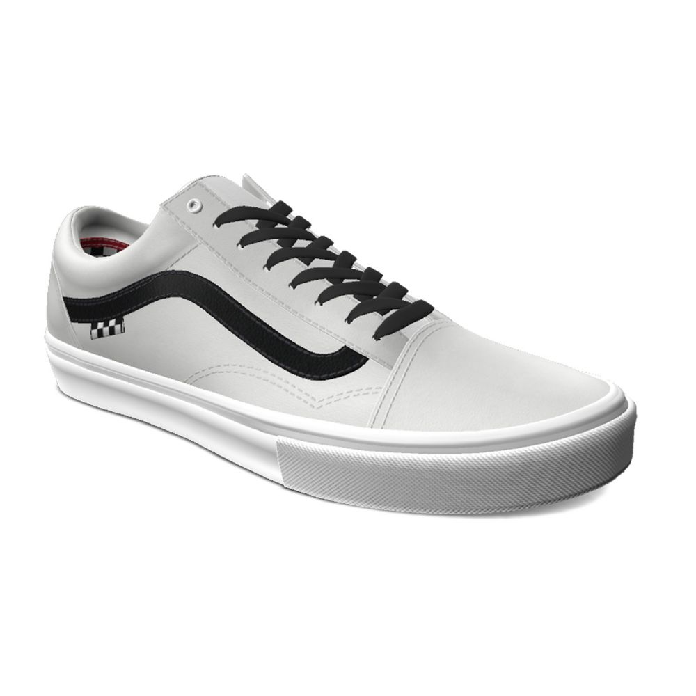 Dámské Classic Vans Customs True White Læder Old Skool Viacfarebný | KO0637214