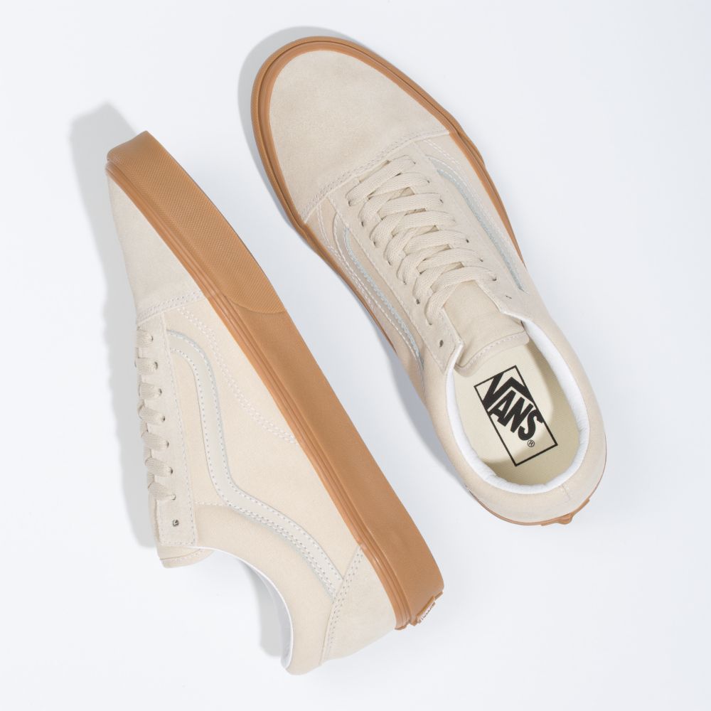 Dámské Classic Vans Gum Old Skool Béžový | SG2593781