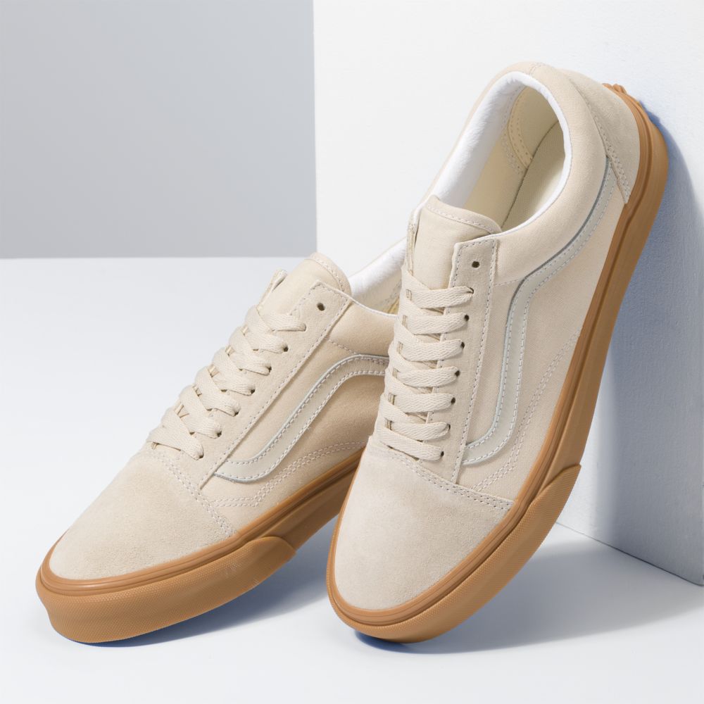 Dámské Classic Vans Gum Old Skool Béžový | SG2593781