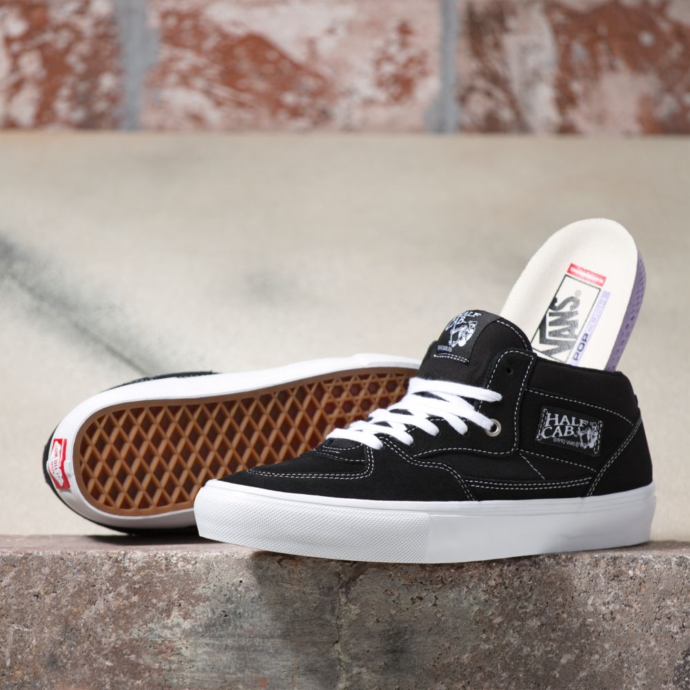 Dámské Classic Vans Half Cab Černé Bílé | FY5672309