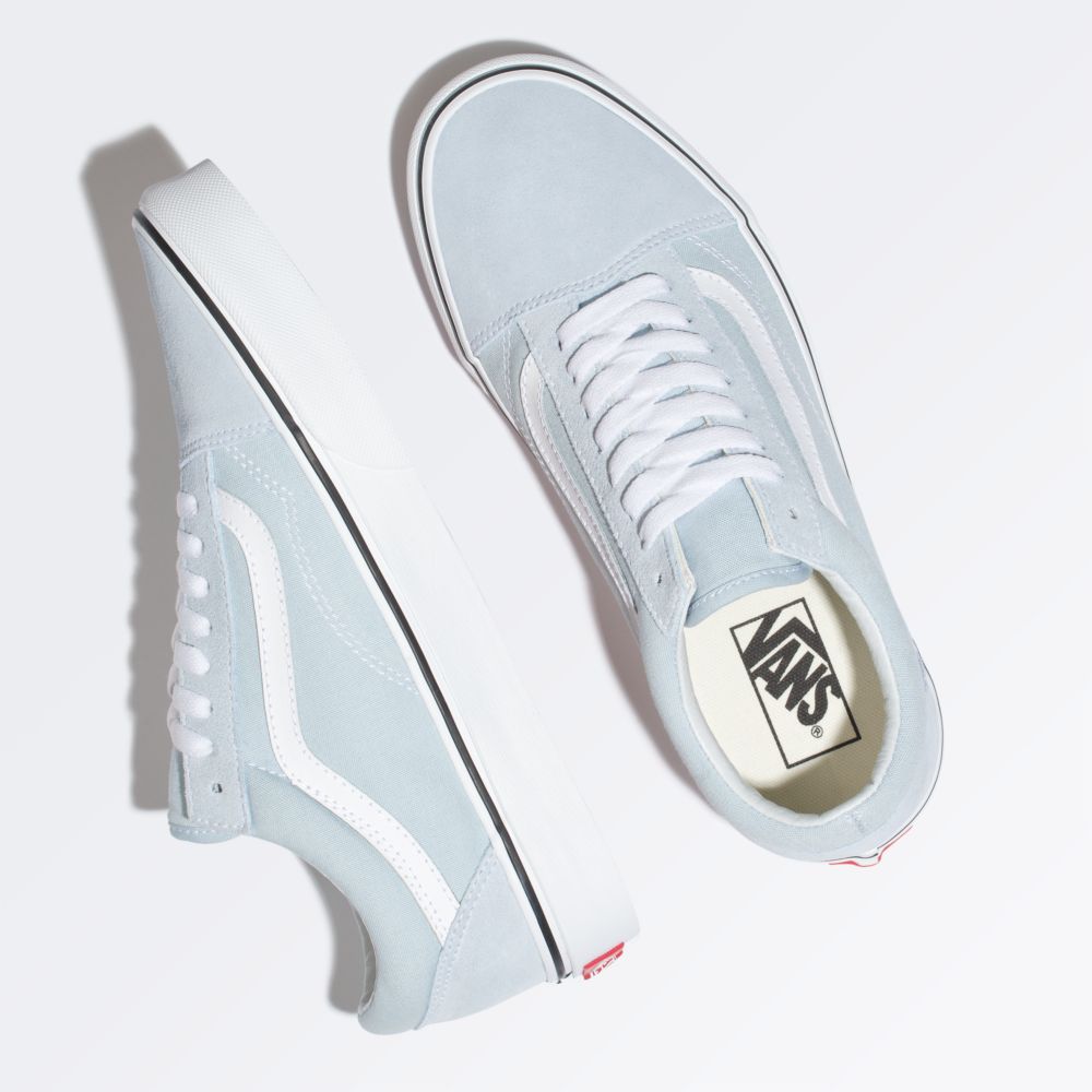 Dámské Classic Vans Old Skool Blankyt Bílé | IS6318205