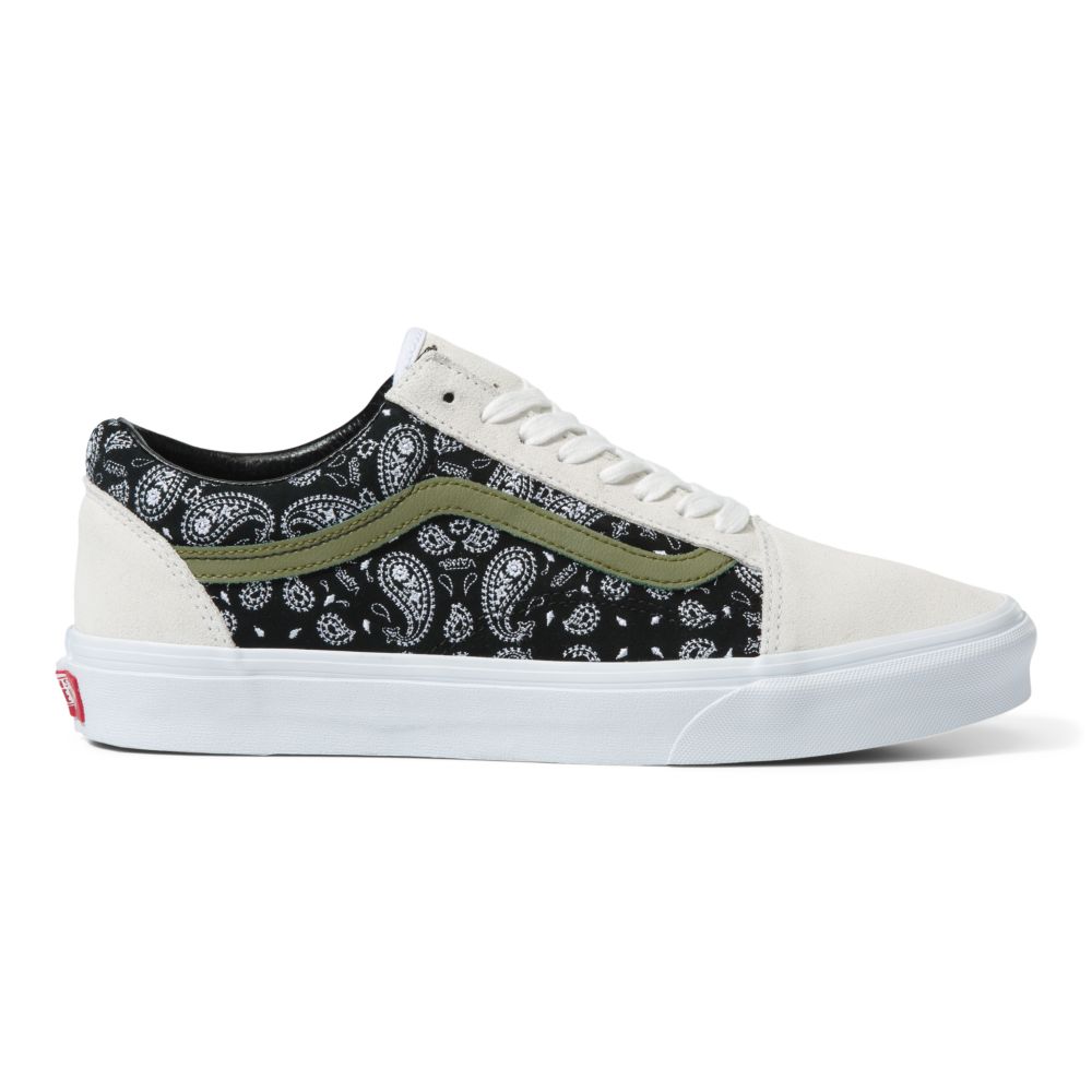 Dámské Classic Vans Old Skool Bílé Černé | OB6417905