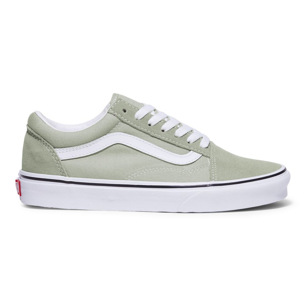 Dámské Classic Vans Old Skool Olivy Zelené Bílé | KA7063981