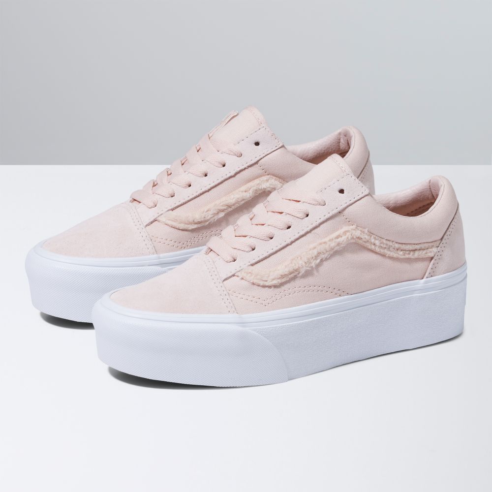 Dámské Classic Vans Old Skool Stackform Růžové | JC4896723