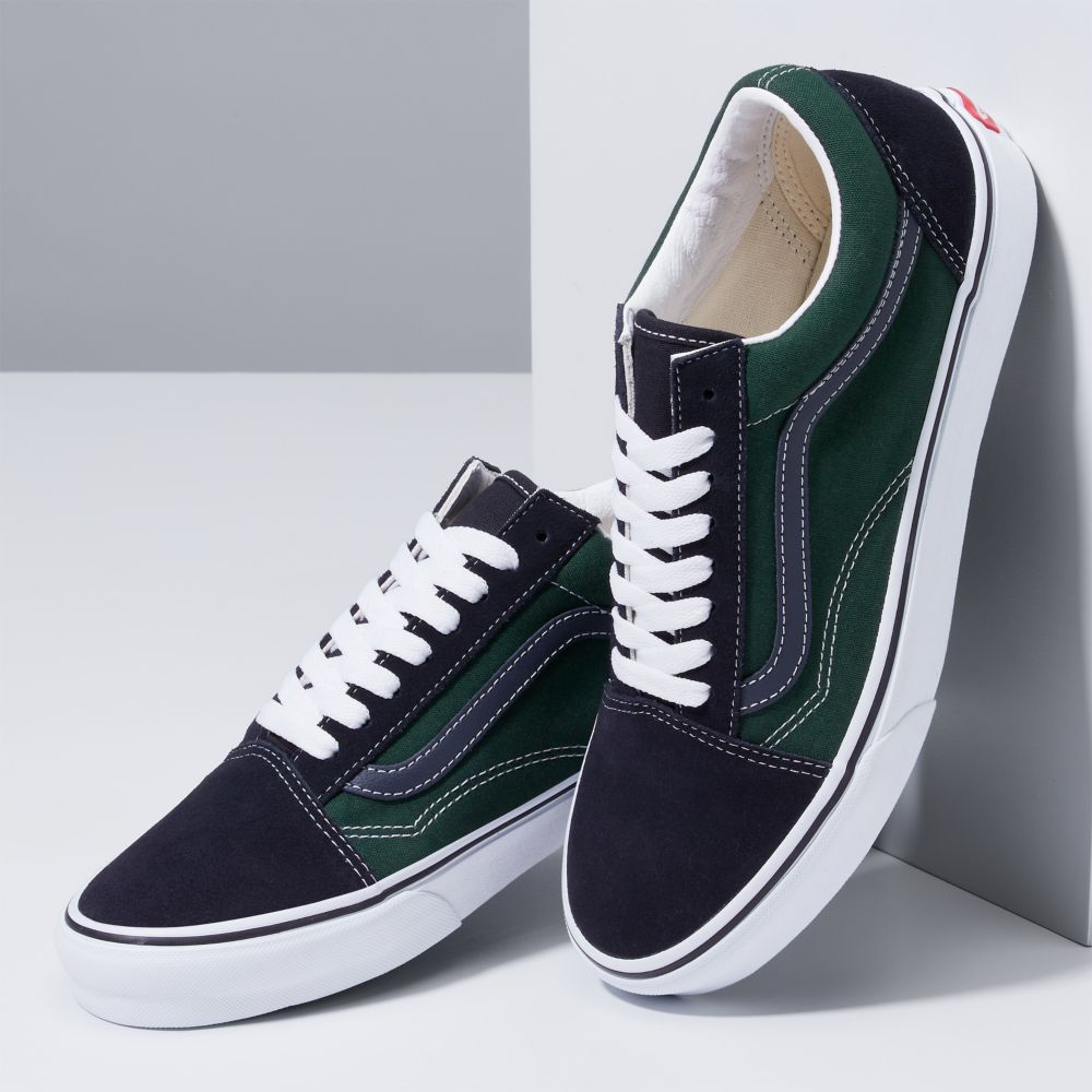 Dámské Classic Vans Old Skool Tmavě Blankyt Zelene | UA1970645