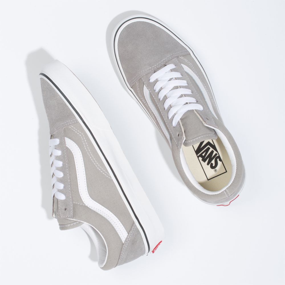 Dámské Classic Vans Old Skool Tmavě Šedé Bílé | DZ7562418