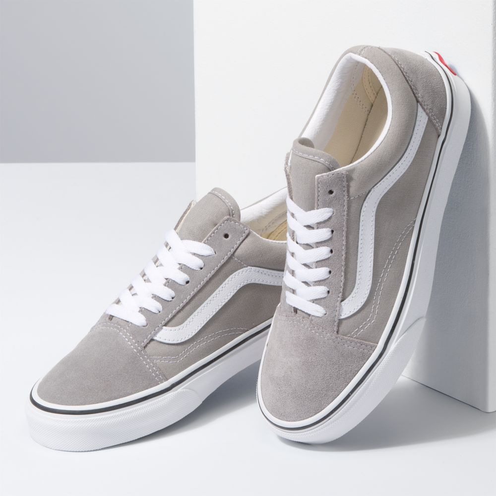 Dámské Classic Vans Old Skool Tmavě Šedé Bílé | DZ7562418