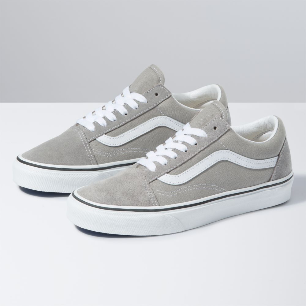 Dámské Classic Vans Old Skool Tmavě Šedé Bílé | DZ7562418