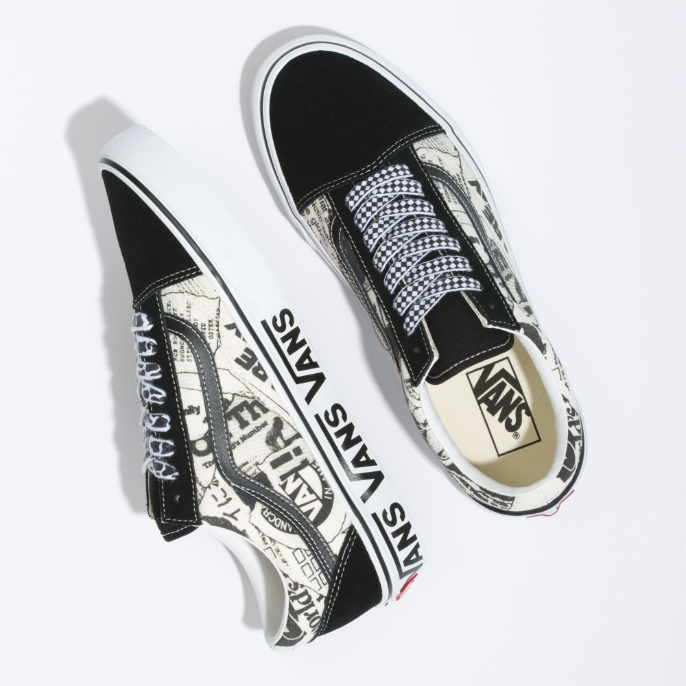 Dámské Classic Vans Old Skool Černé Bílé | AH8719534