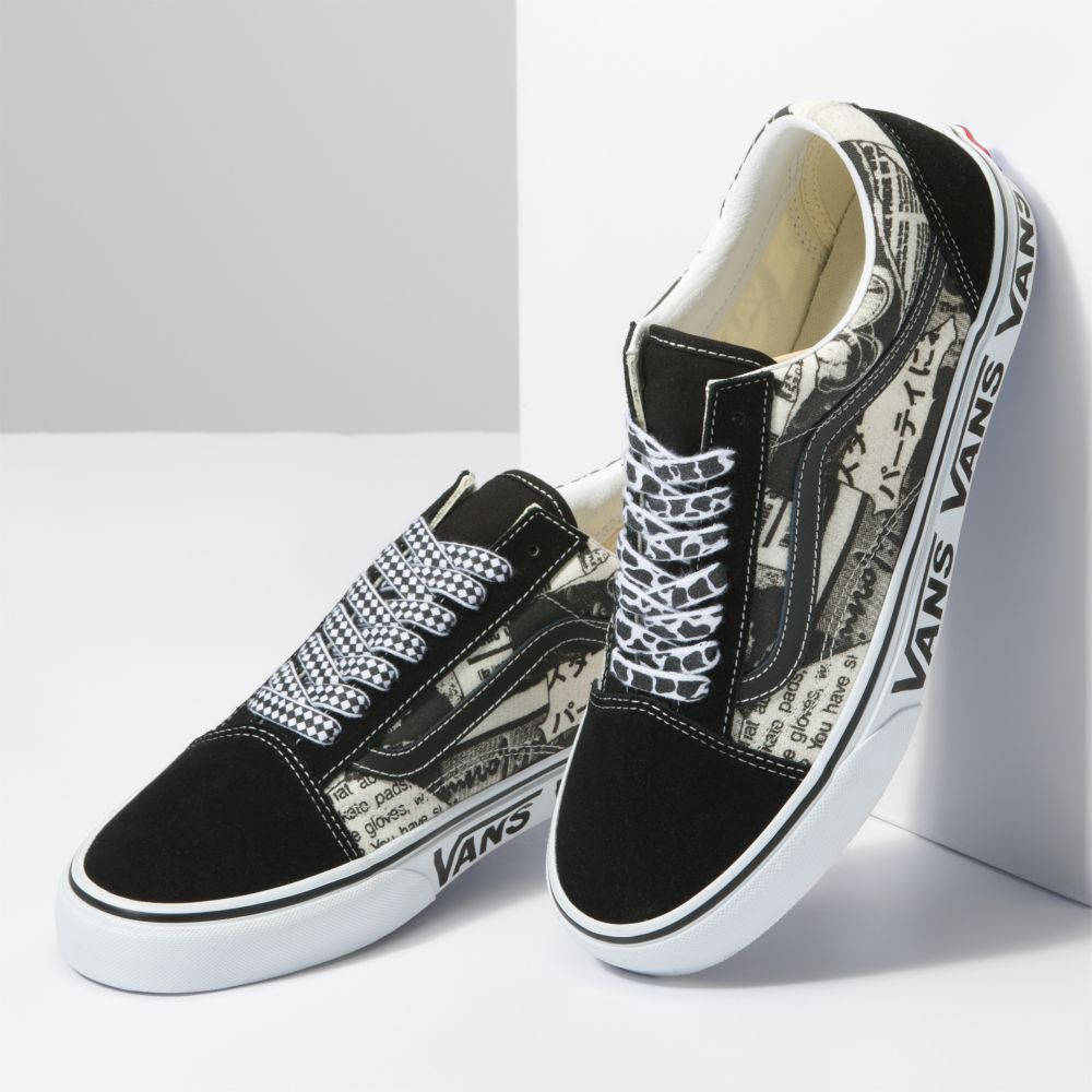 Dámské Classic Vans Old Skool Černé Bílé | AH8719534