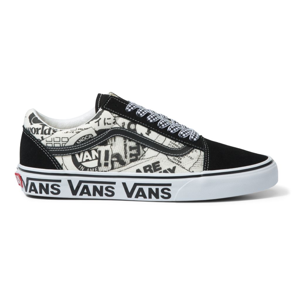 Dámské Classic Vans Old Skool Černé Bílé | AH8719534