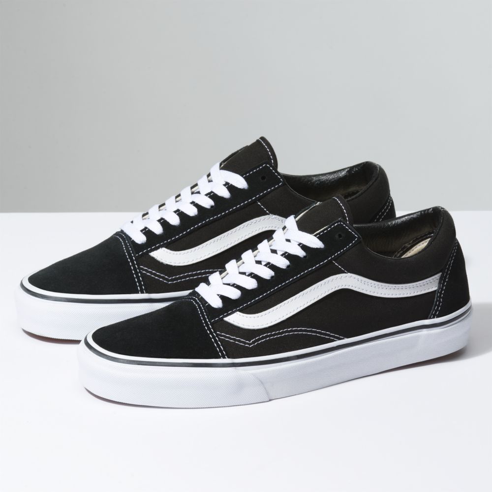 Dámské Classic Vans Old Skool Černé Bílé | GQ8907561