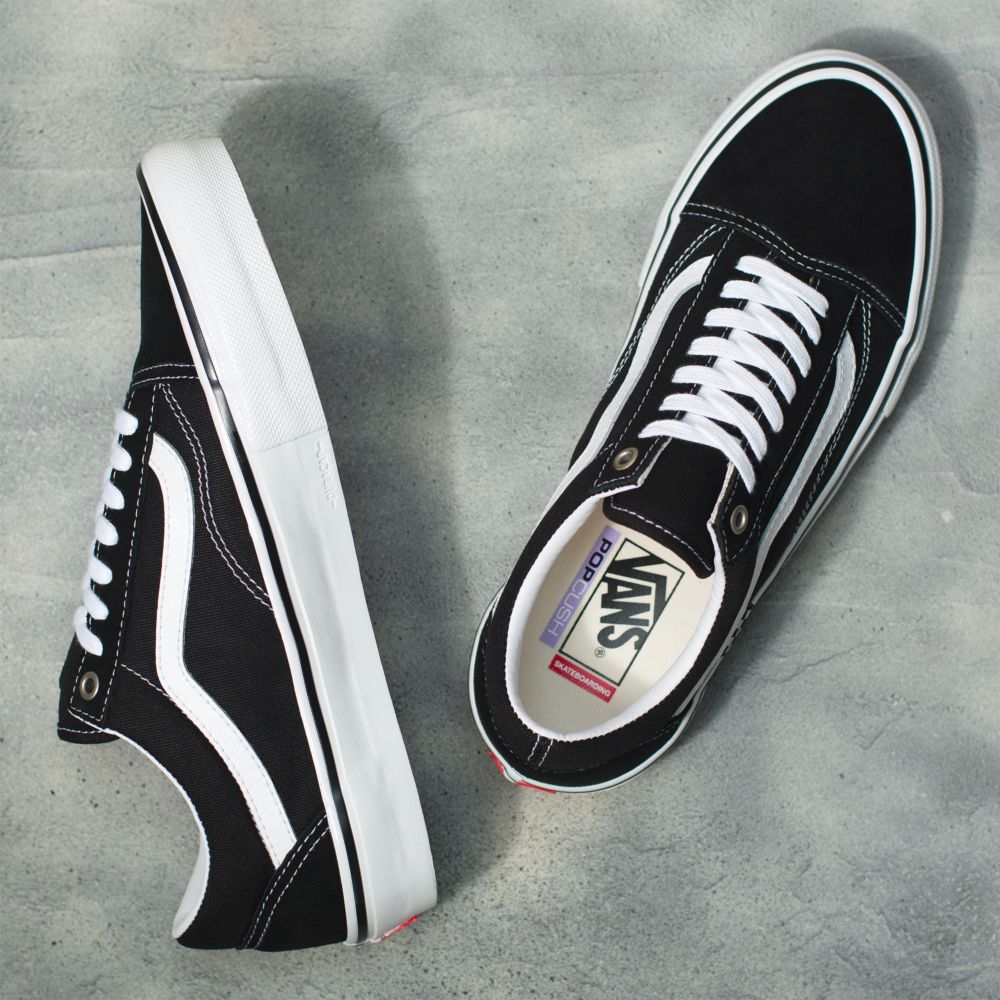 Dámské Classic Vans Old Skool Černé Bílé | ZR9652048