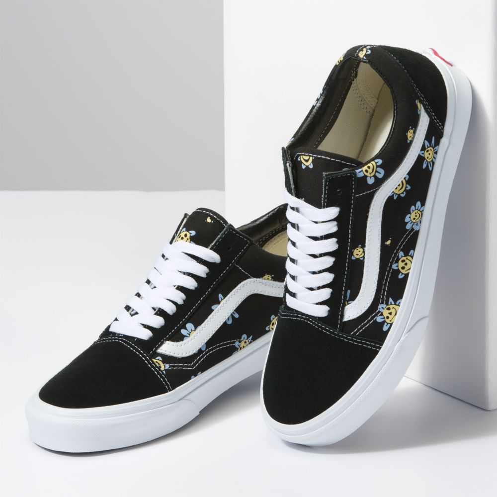 Dámské Classic Vans Old Skool Černé Žluté | NP9632157