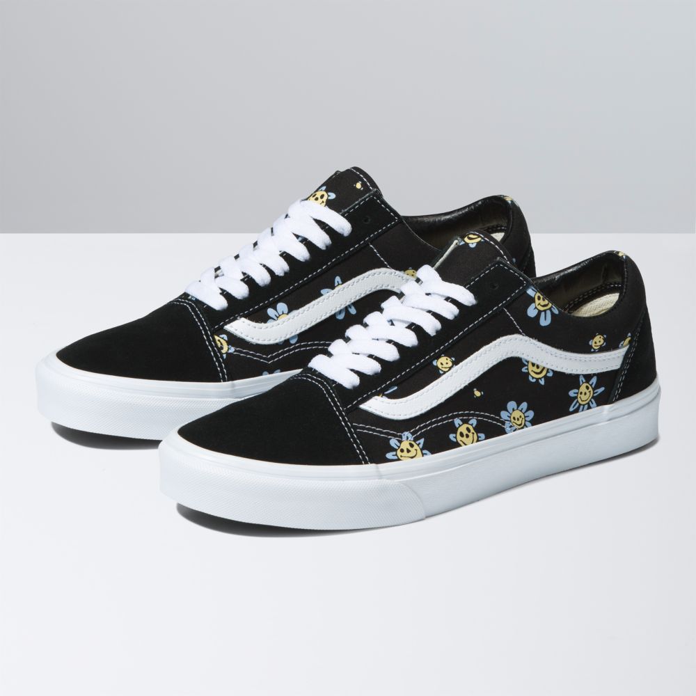 Dámské Classic Vans Old Skool Černé Žluté | NP9632157