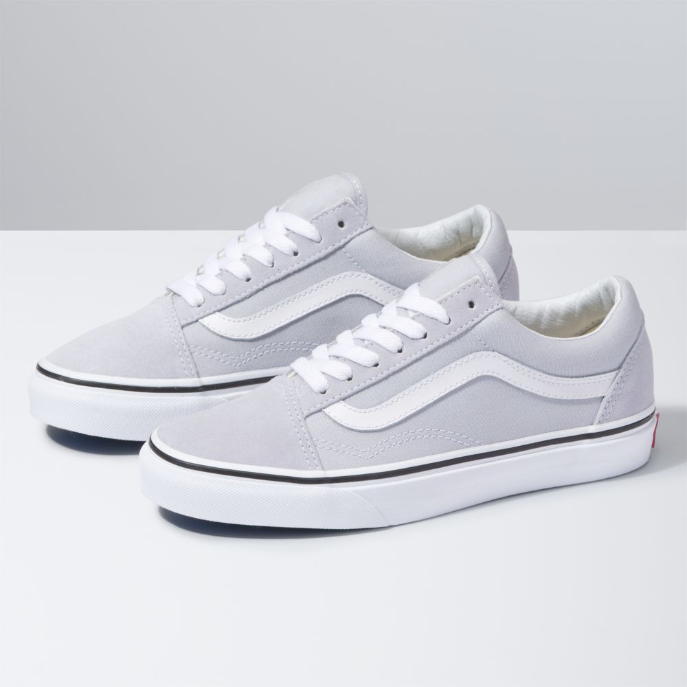 Dámské Classic Vans Old Skool Šedé Bílé | ZT8634027