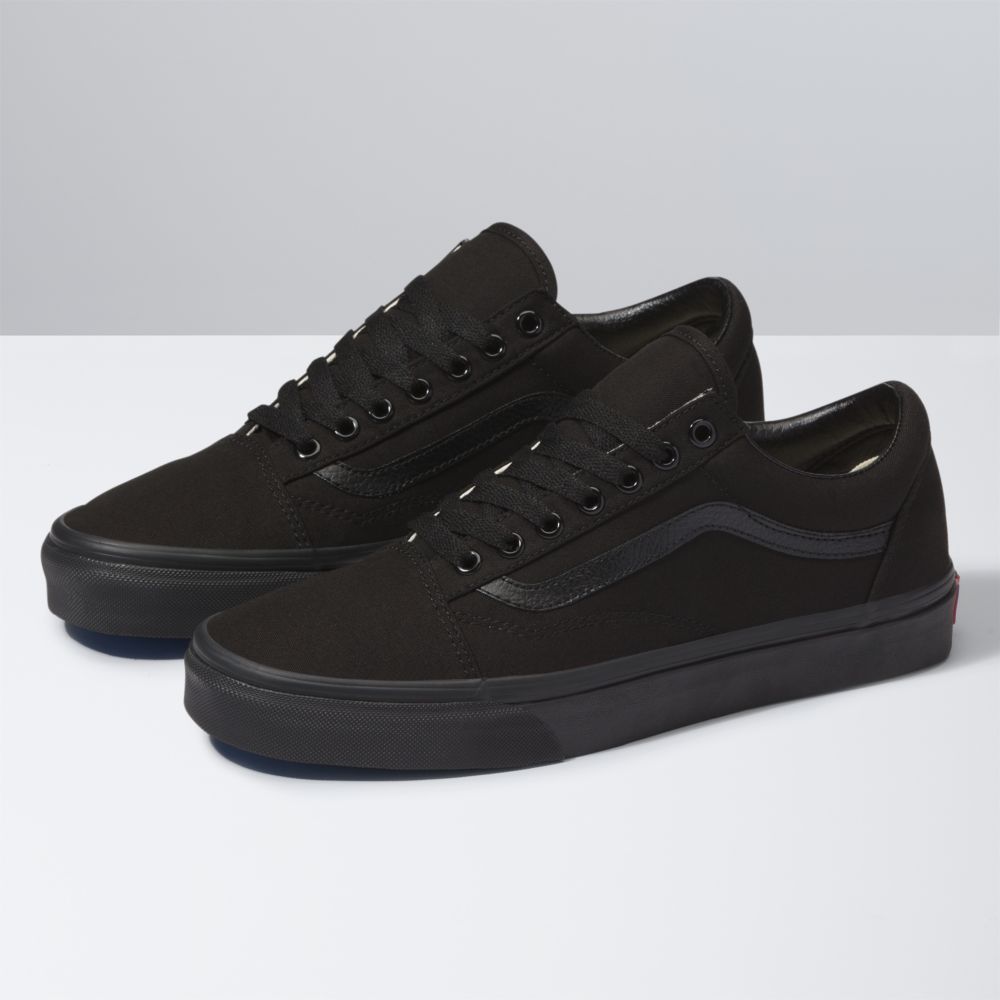 Dámské Classic Vans Platene Old Skool Černé Černé | NO3918576