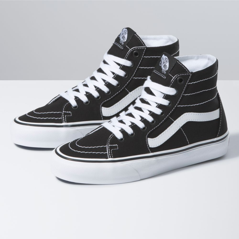 Dámské Classic Vans Platene Sk8-Hi Tapered Černé Bílé | KR6927083